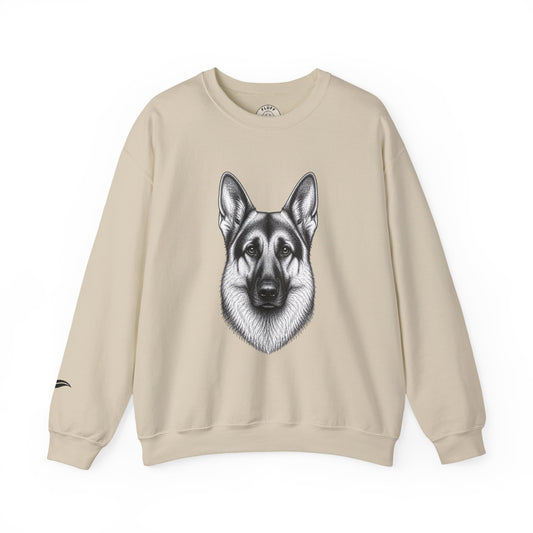 German Shepherd portrait 'Your Dog Is the Boss' sweatshirt by Fluff Club – photo 2 of 6