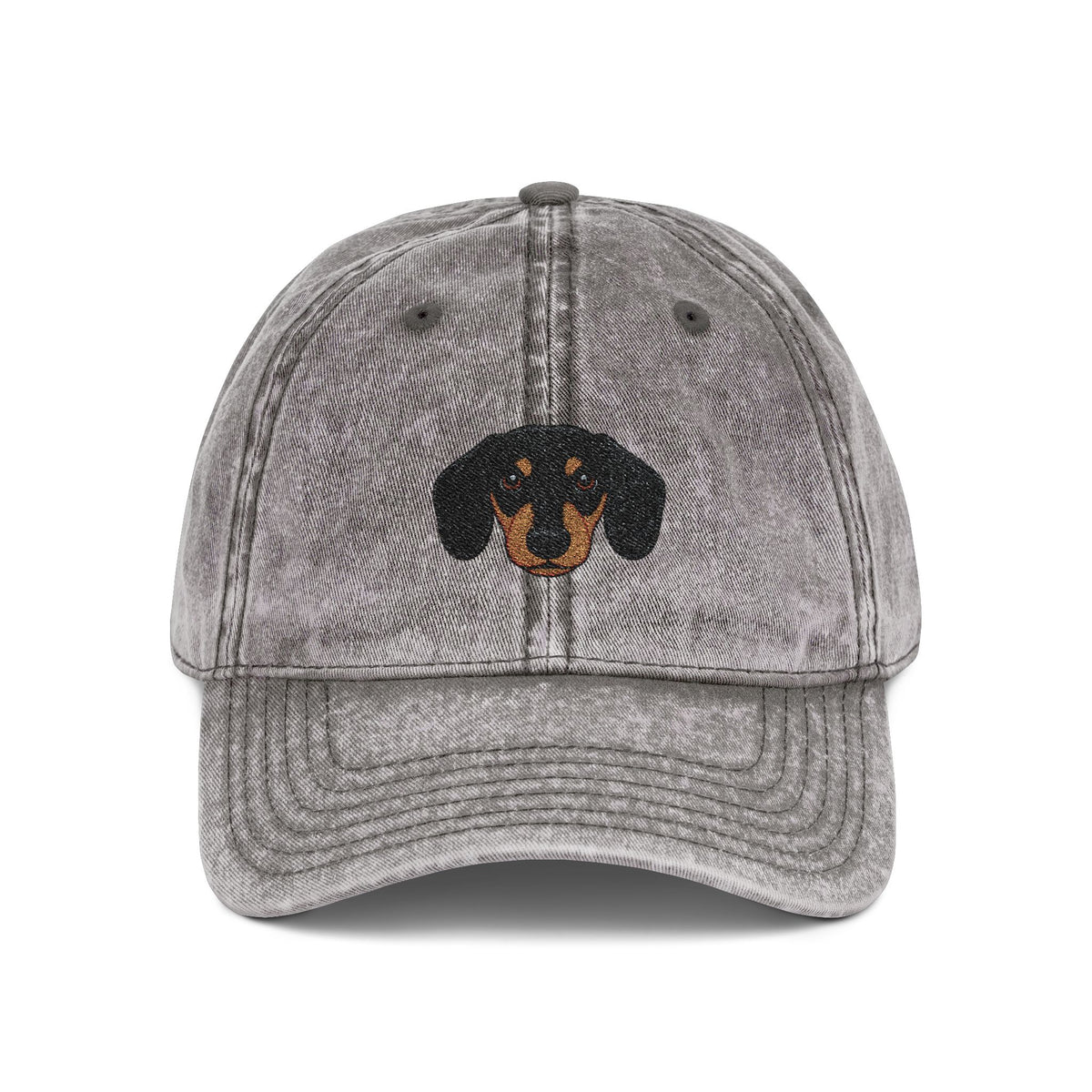 Embroidered dachshund vintage washed cap by Fluff Club – photo 3 of 25