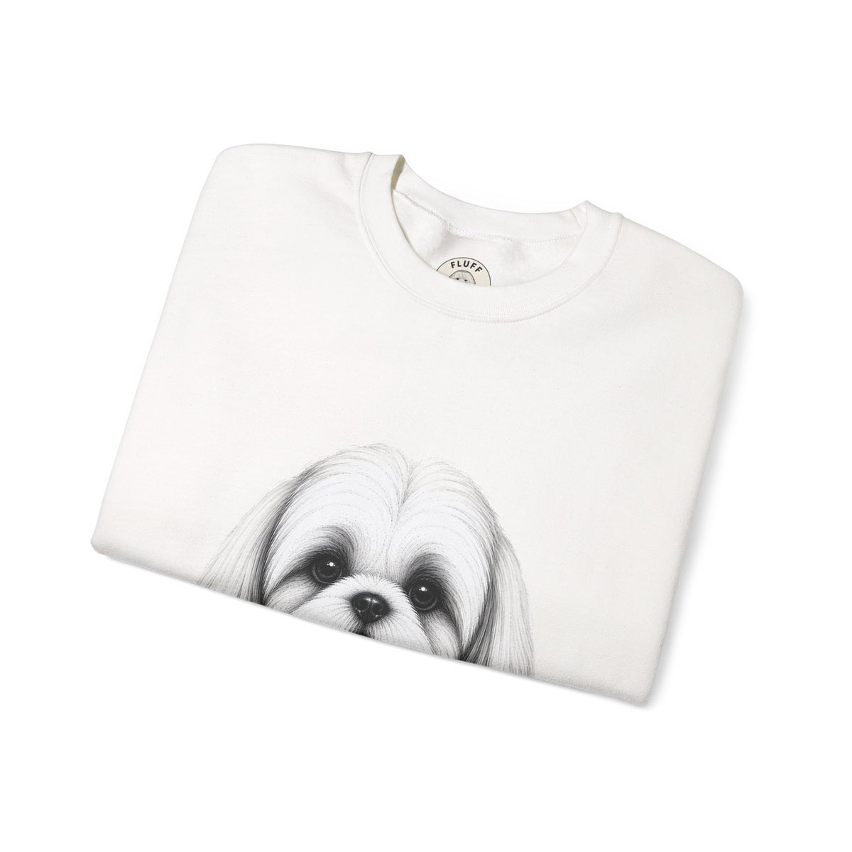 Shih Tzu portrait 'Your Dog Is the Boss' sweatshirt by Fluff Club – photo 3 of 3