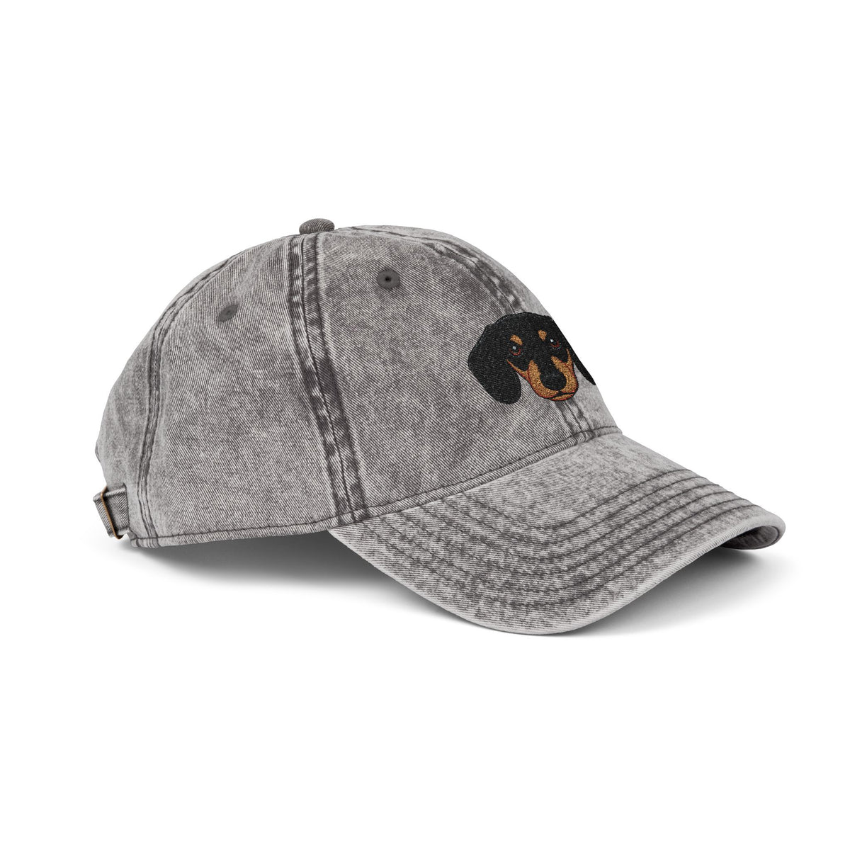 Embroidered dachshund vintage washed cap by Fluff Club – photo 14 of 25