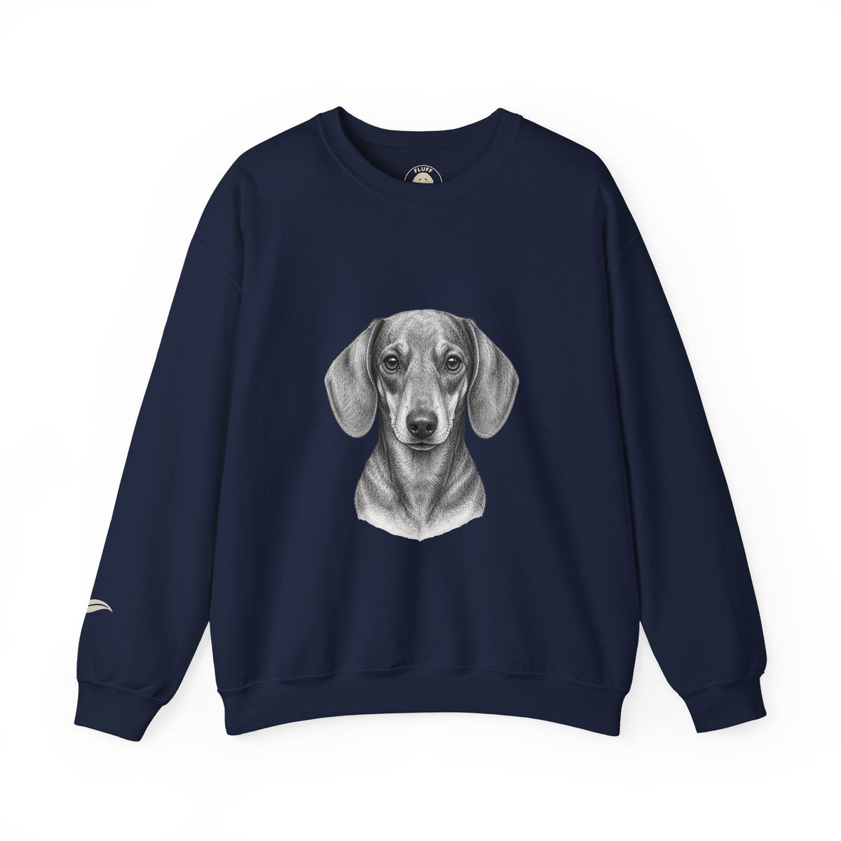 Dachshund portrait 'Your Dog Is the Boss' sweatshirt by Fluff Club – photo 3 of 6