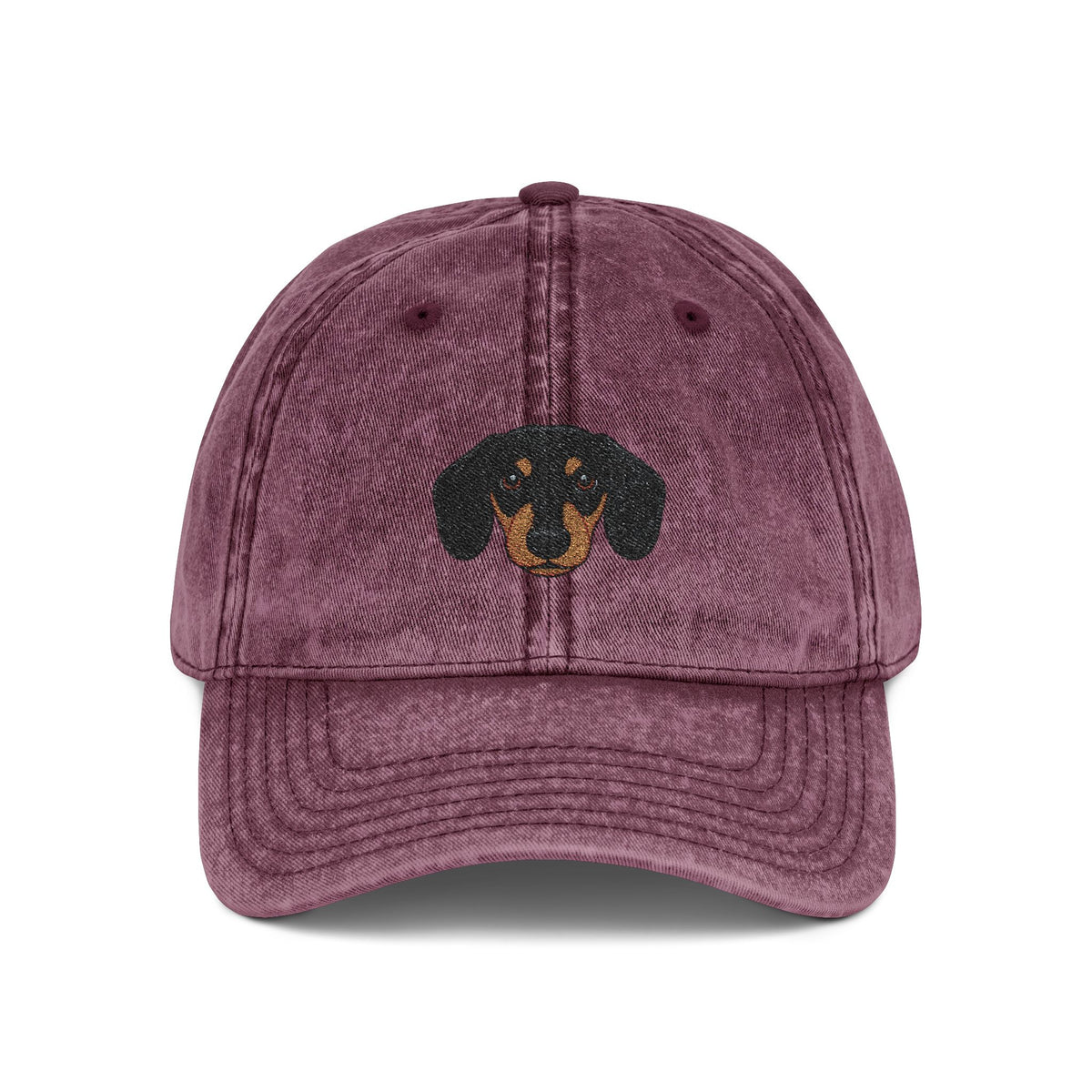 Embroidered dachshund vintage washed cap by Fluff Club – photo 5 of 25