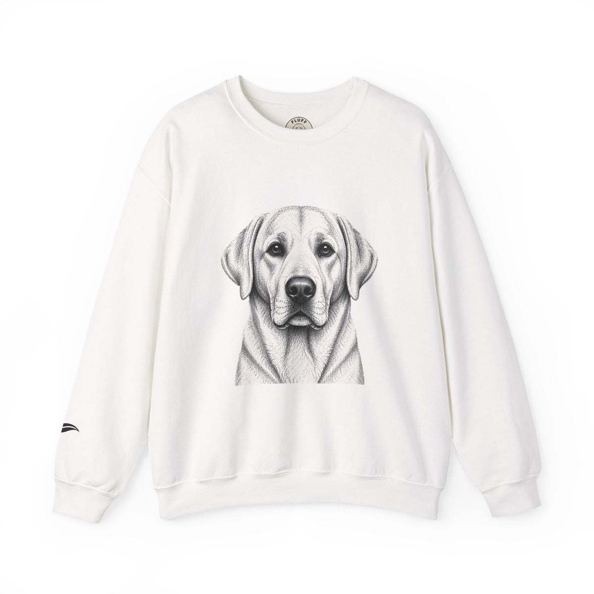 Labrador portrait 'Your Dog Is the Boss' sweatshirt by Fluff Club