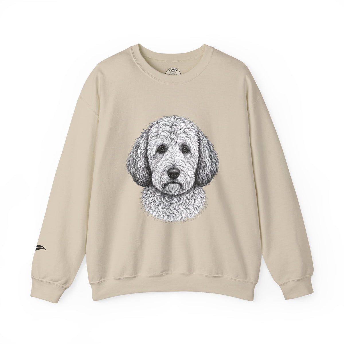 Goldendoodle portrait 'Your Dog Is the Boss' sweatshirt by Fluff Club – photo 2 of 6