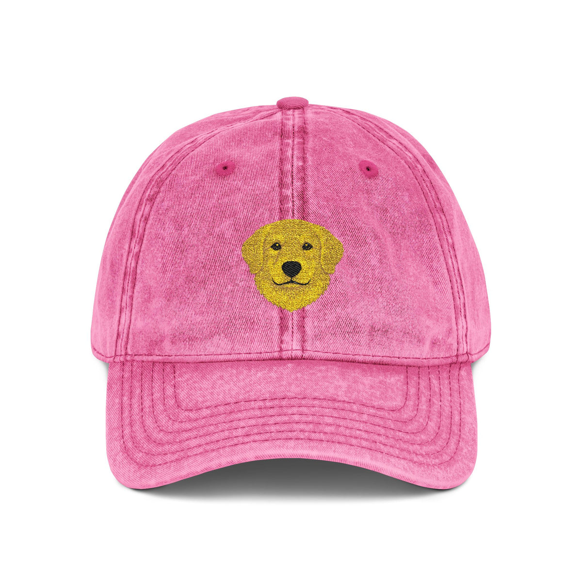 Embroidered Golden Retriever vintage washed cap by Fluff Club – photo 3 of 7