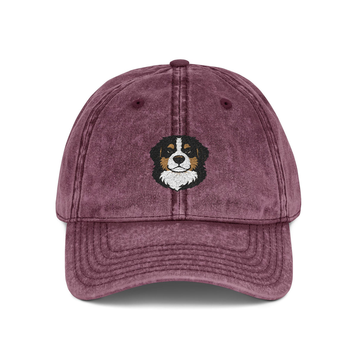 Embroidered Bernese Mountain Dog vintage washed cap by Fluff Club – photo 5 of 20