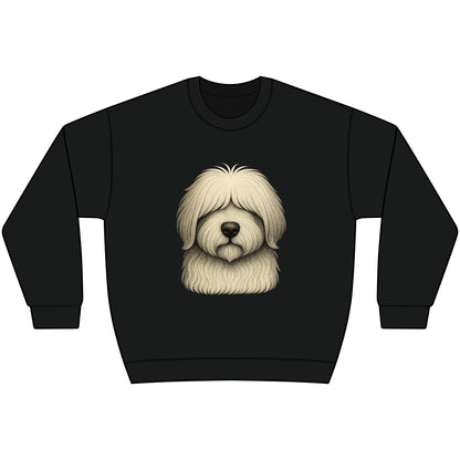 Sheepdog Face Crewneck Sweatshirt