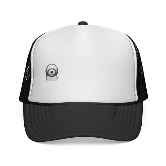 Personalized dog job title trucker cap by Fluff Club