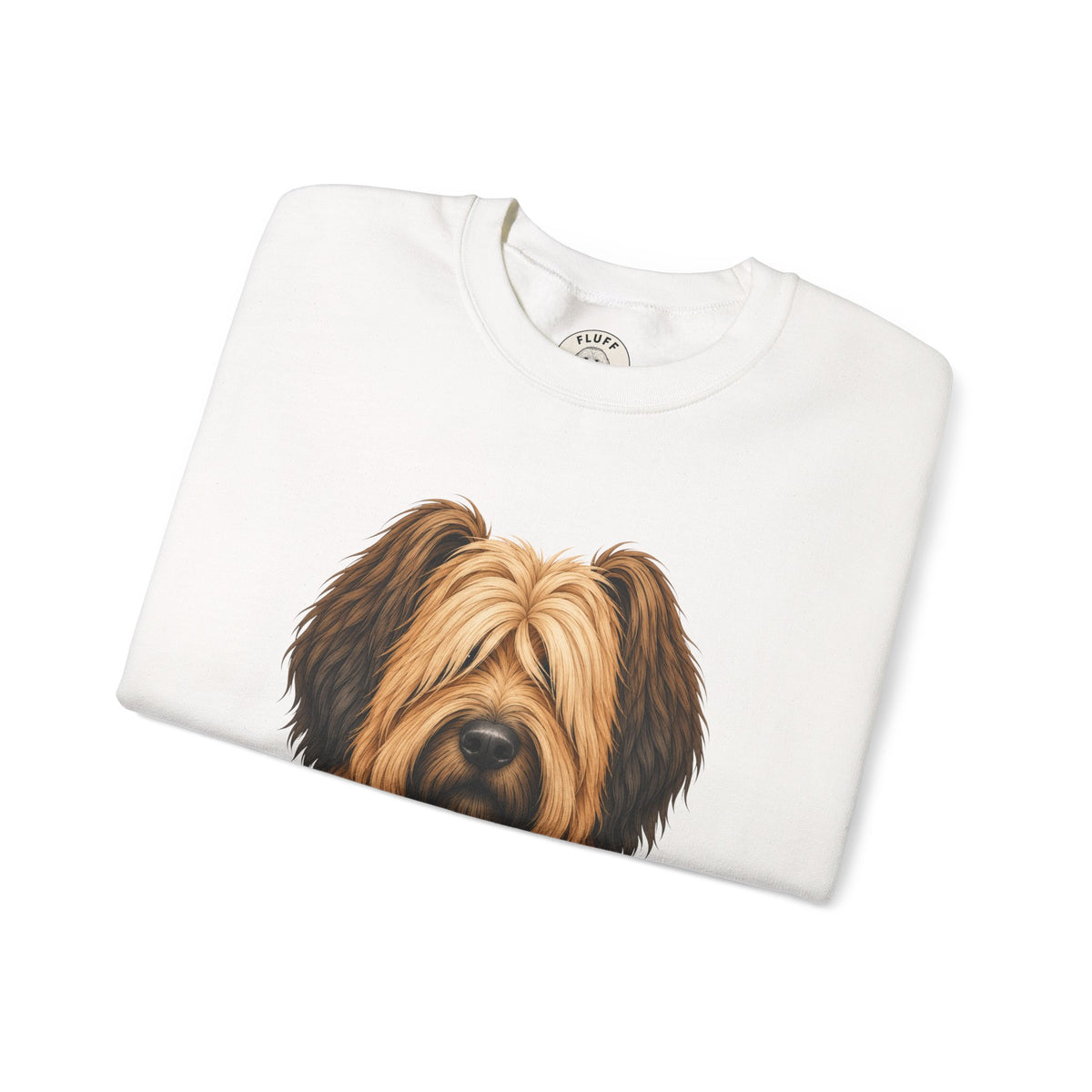 Briard portrait 'Your Dog Is the Boss' sweatshirt by Fluff Club – photo 5 of 9