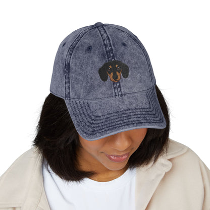 Embroidered Dachshund Vintage Cap-Fluff Club