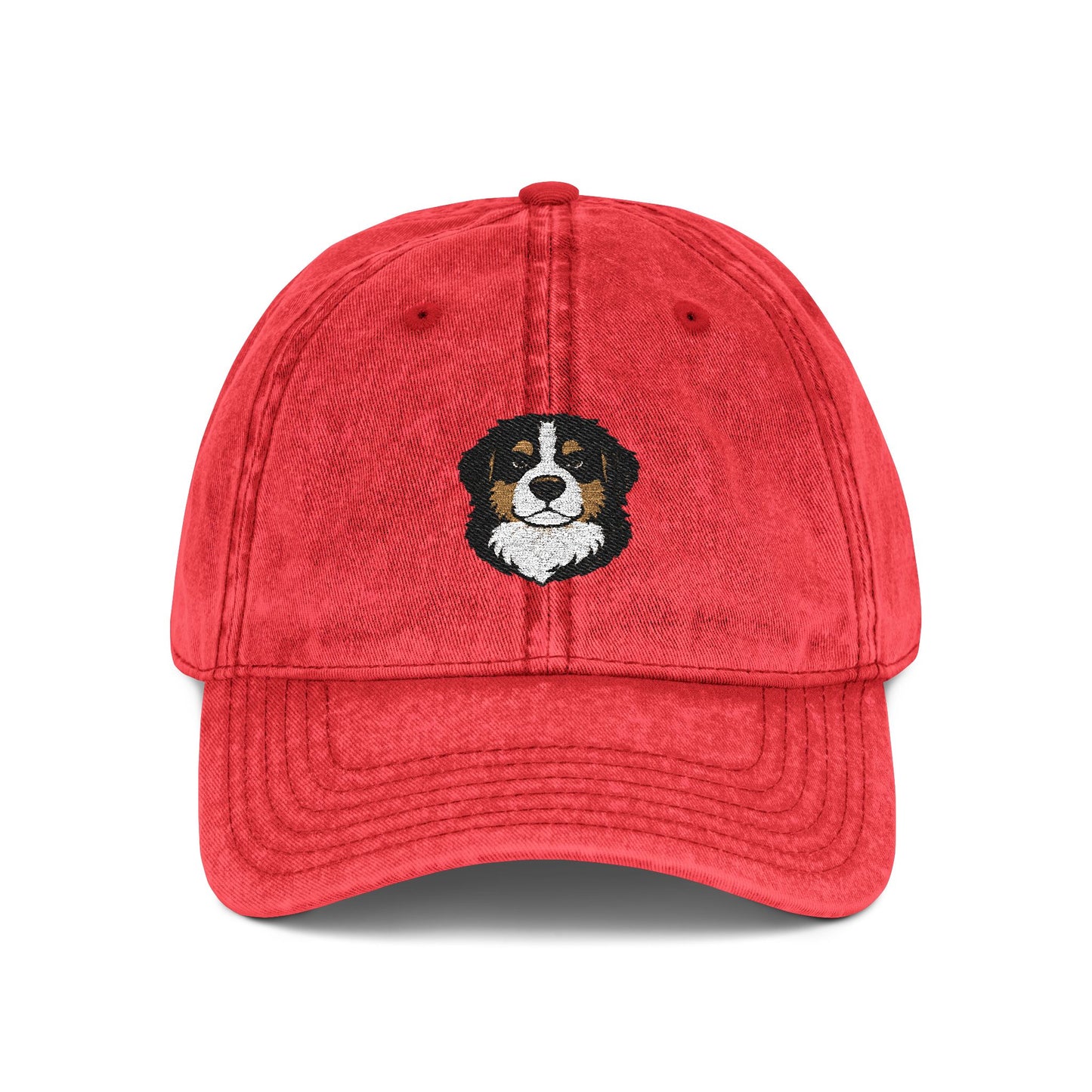 Embroidered Bernese Mountain Dog Vintage Cap