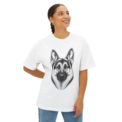 German Shepherd Portrait Tee — Fluff Club Inc. Graphic T-Shirt