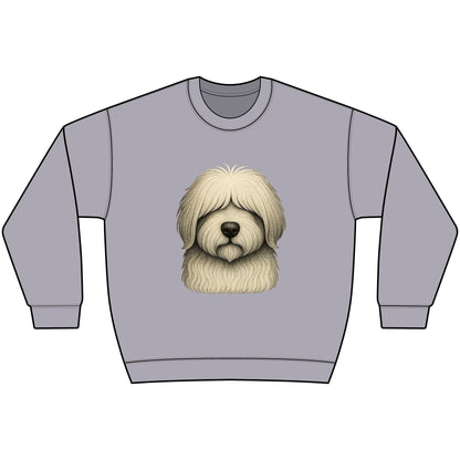 Sheepdog Face Crewneck Sweatshirt