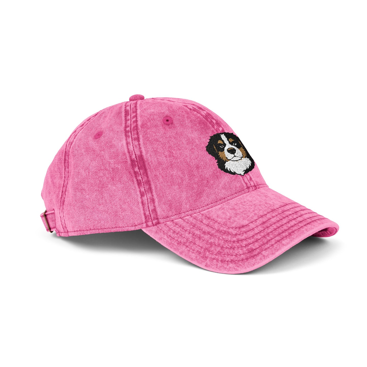 Embroidered Bernese Mountain Dog Vintage Cap