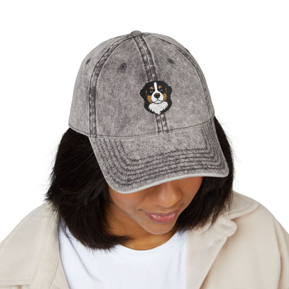 Embroidered Bernese Mountain Dog Vintage Cap