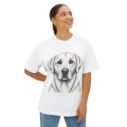 Dog Lover Oversized Tee — "Your Dog Is The Boss" Graphic