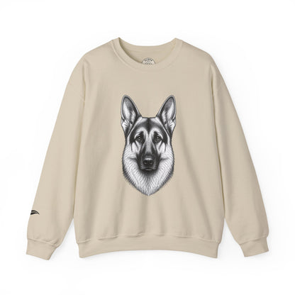 German Shepherd portrait 'Your Dog Is the Boss' sweatshirt by Fluff Club – photo 2 of 6
