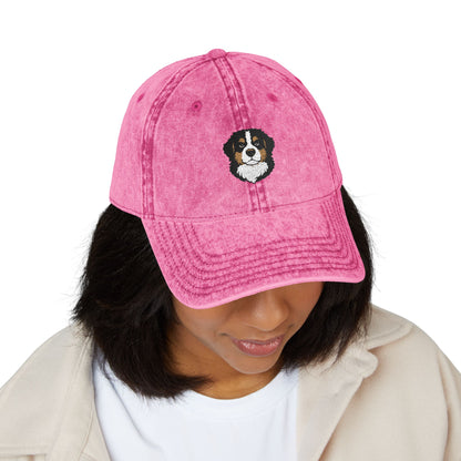 Embroidered Bernese Mountain Dog Vintage Cap