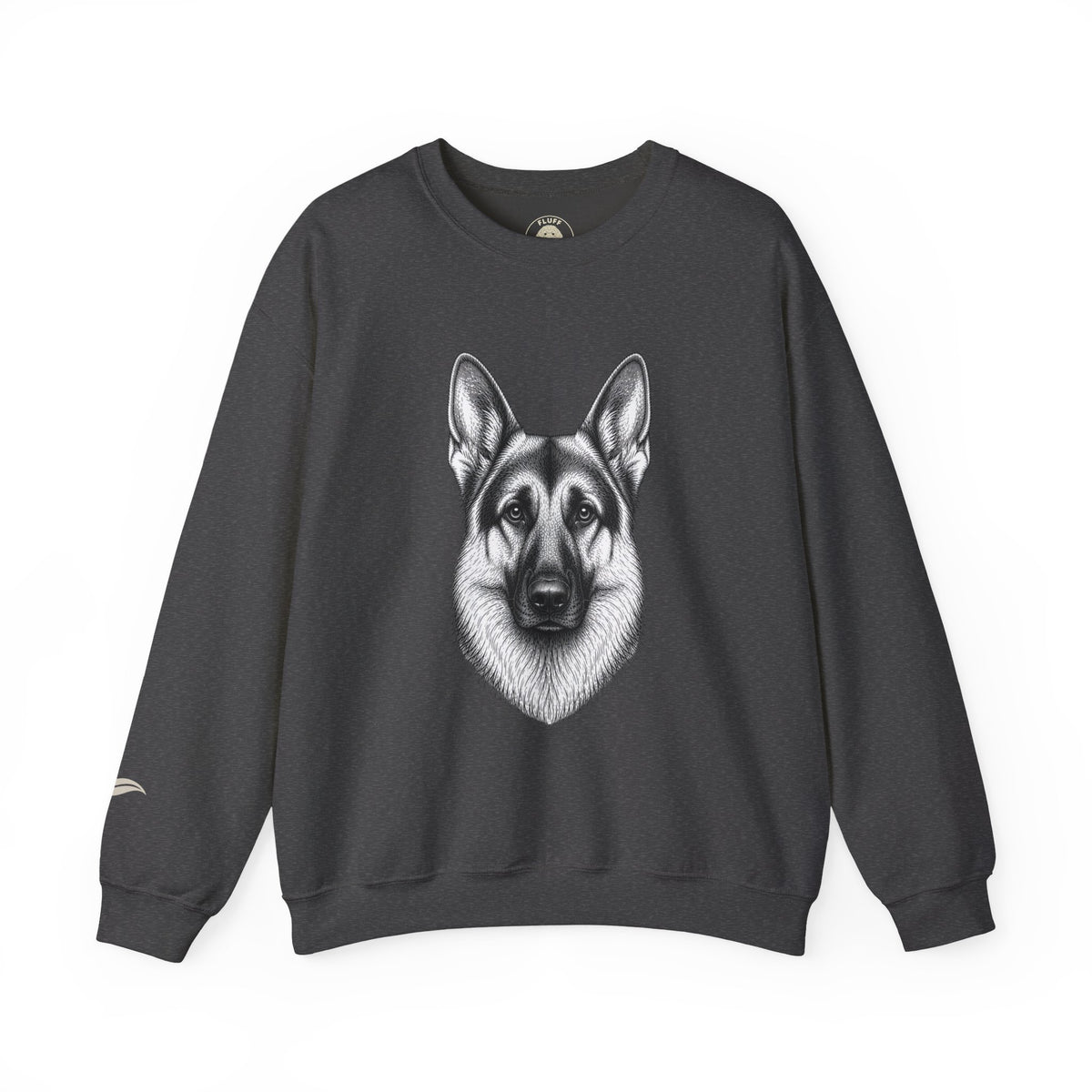 German Shepherd portrait 'Your Dog Is the Boss' sweatshirt by Fluff Club – photo 3 of 6