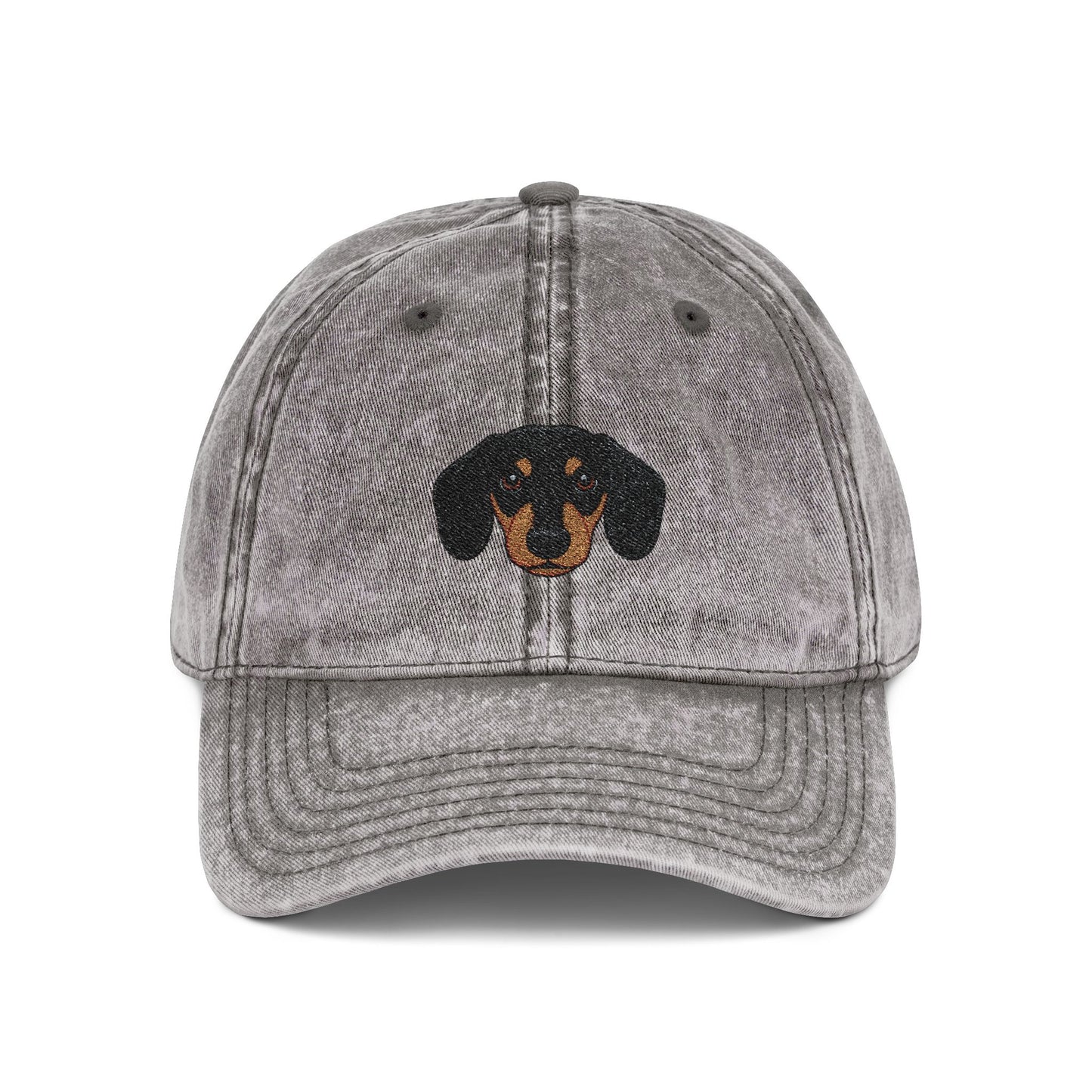 Embroidered Dachshund Vintage Cap-Fluff Club