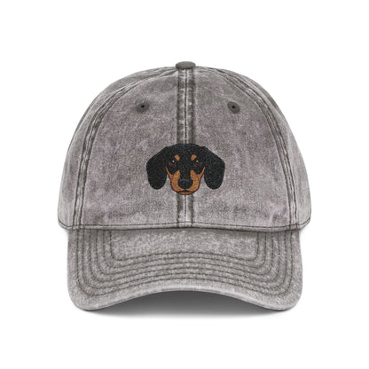 Embroidered Dachshund Vintage Cap-Fluff Club