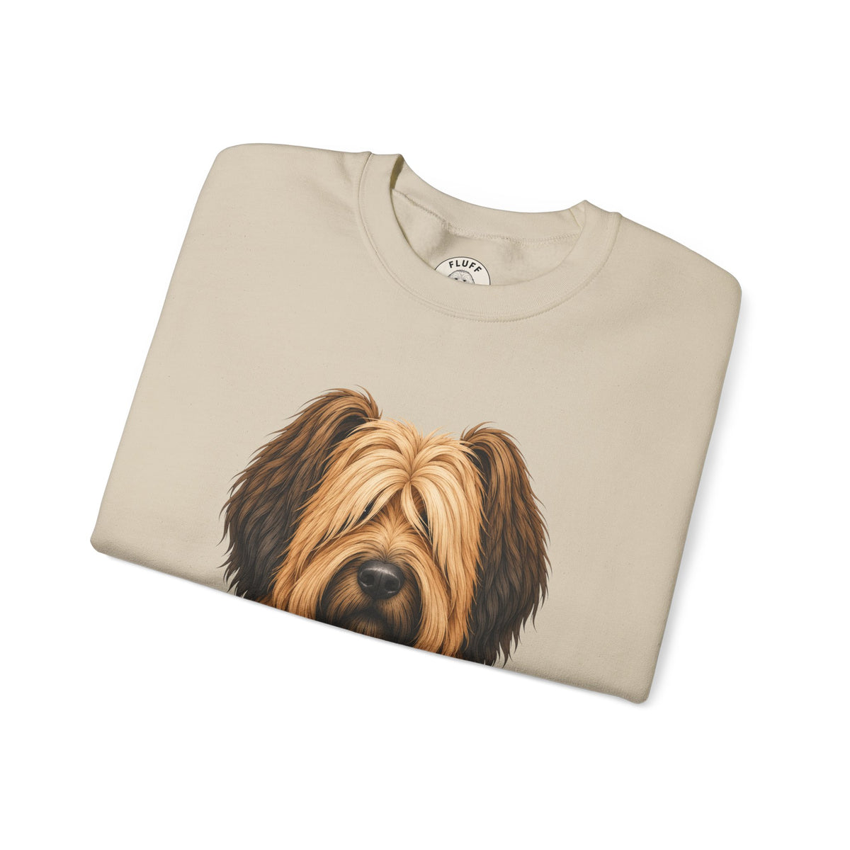 Briard portrait 'Your Dog Is the Boss' sweatshirt by Fluff Club – photo 7 of 9
