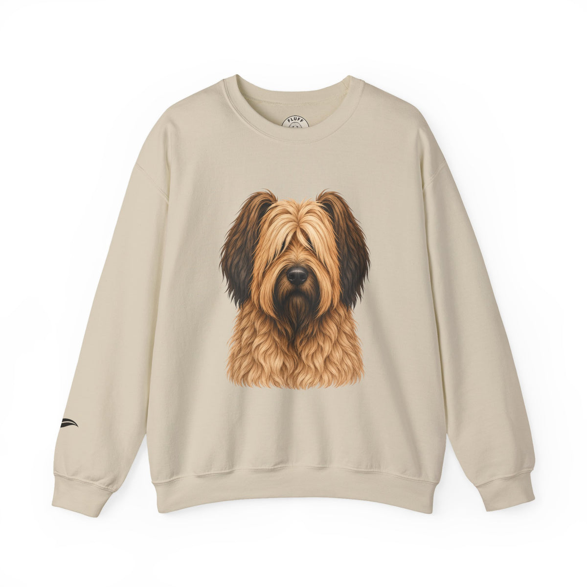 Briard portrait 'Your Dog Is the Boss' sweatshirt by Fluff Club – photo 2 of 9