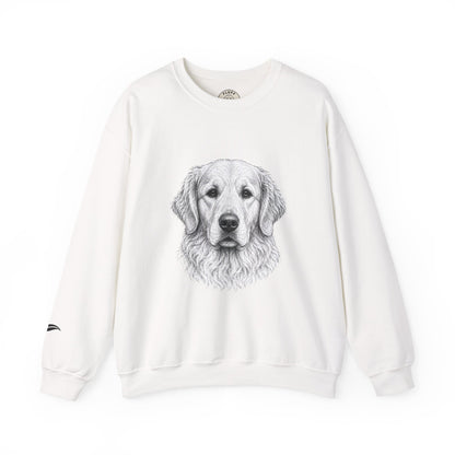 Golden Retriever portrait 'Your Dog Is the Boss' sweatshirt by Fluff Club