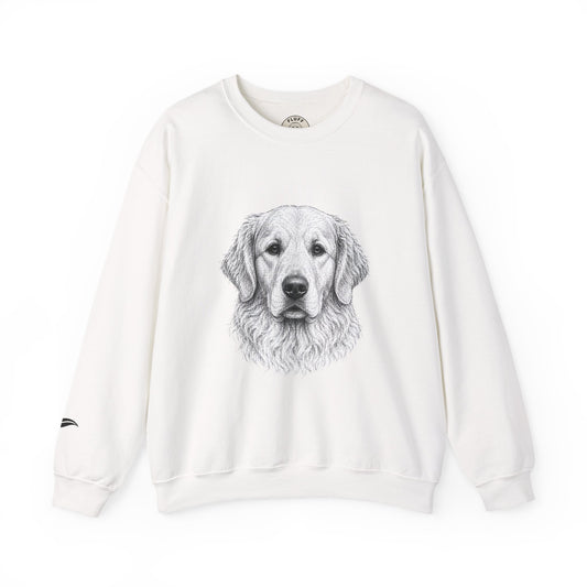 Golden Retriever portrait 'Your Dog Is the Boss' sweatshirt by Fluff Club