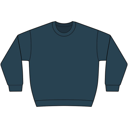 Sheepdog Face Crewneck Sweatshirt