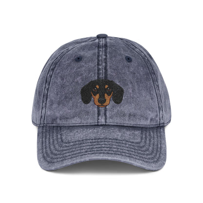 Embroidered Dachshund Vintage Cap-Fluff Club