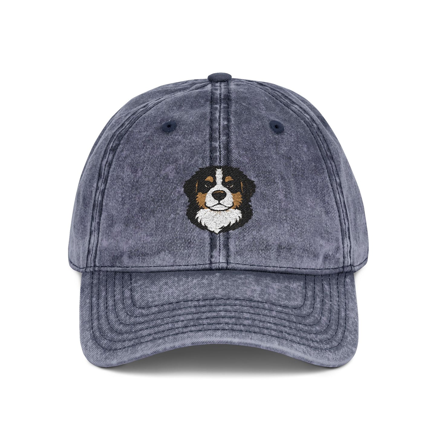 Embroidered Bernese Mountain Dog Vintage Cap