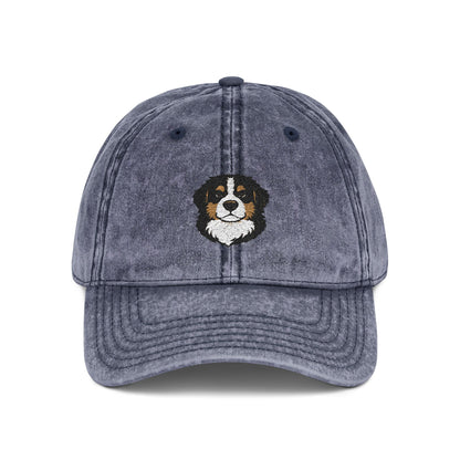 Embroidered Bernese Mountain Dog Vintage Cap