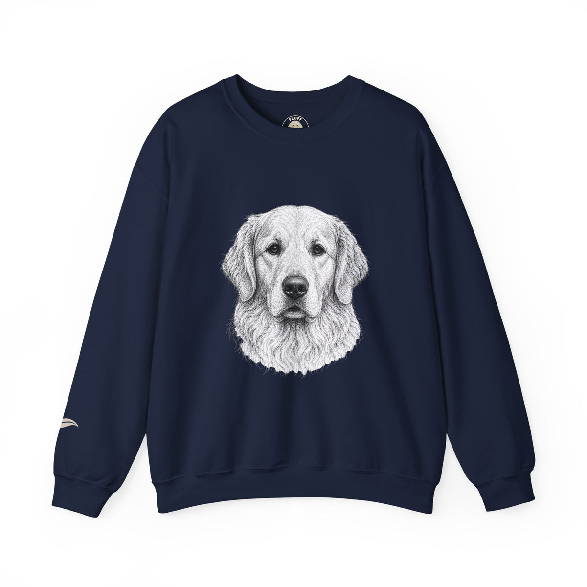 Golden Retriever portrait 'Your Dog Is the Boss' sweatshirt by Fluff Club – photo 3 of 6