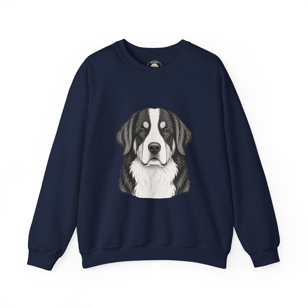 Bernese Mountain Dog portrait 'Your Dog Is the Boss' sweatshirt by Fluff Club – photo 3 of 6