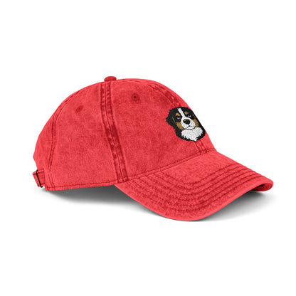 Embroidered Bernese Mountain Dog Vintage Cap