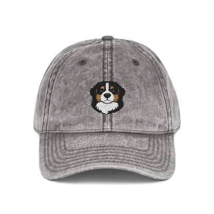 Embroidered Bernese Mountain Dog Vintage Cap