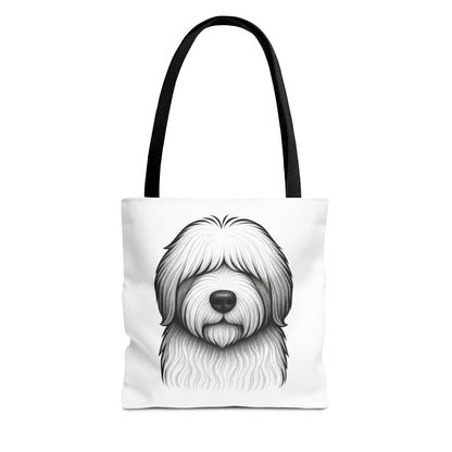 Personalized dog name canvas tote bag by Fluff Club