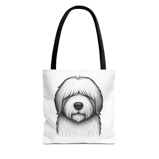 Personalized dog name canvas tote bag by Fluff Club