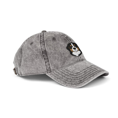 Embroidered Bernese Mountain Dog Vintage Cap