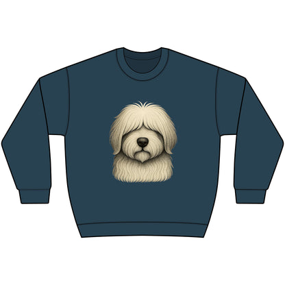 Sheepdog Face Crewneck Sweatshirt