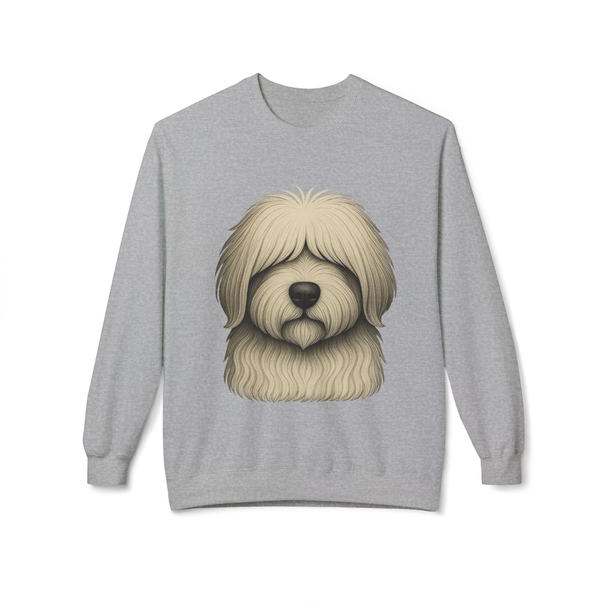 Fluff Club Dog Job Portrait Crewneck — Personalized Job Title and Name Sweatshirt