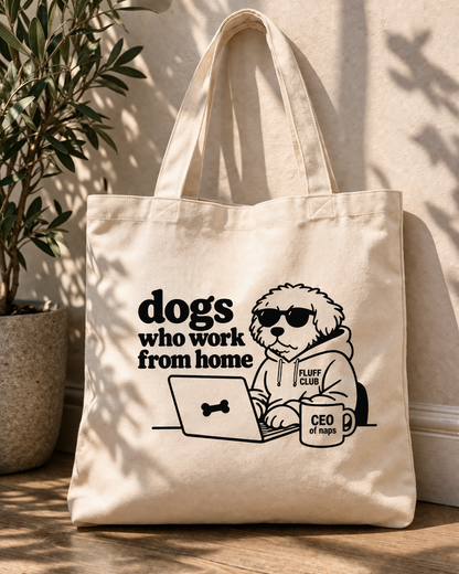 Cute Shaggy Dog Tote Bag — Fluff Club Inc.