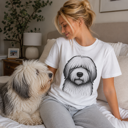 The Boss Tee- Old English Sheepdog