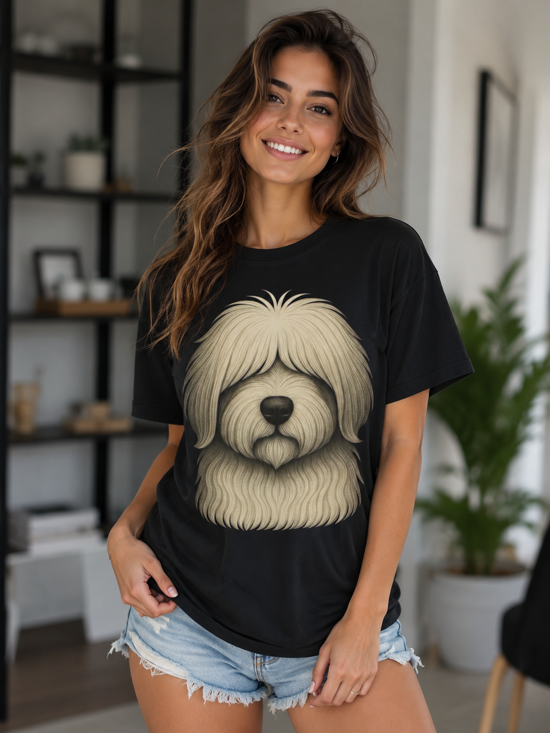 The Boss Tee- Old English Sheepdog