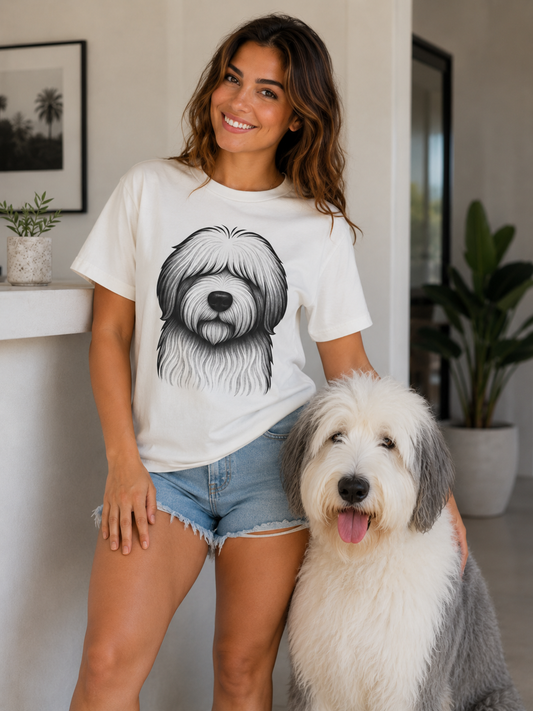 The Boss Tee- Old English Sheepdog