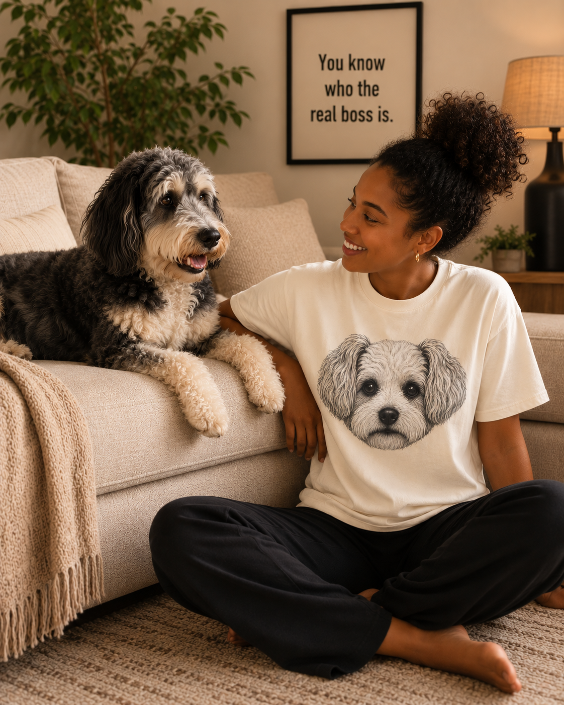 The Boss Tee — Moodle/Aussiedoodle