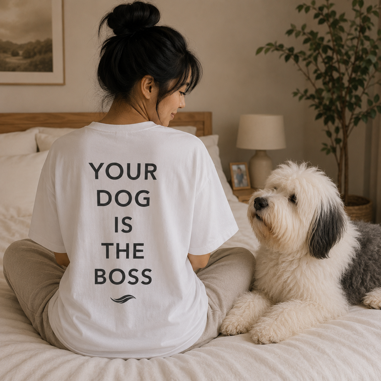 The Boss Tee- Old English Sheepdog