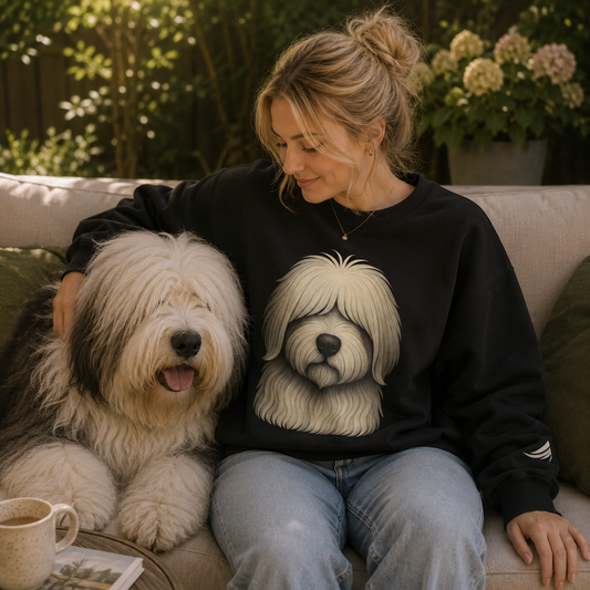 Your Dog Is The Boss- Old English Sheepdog Sweat Edition