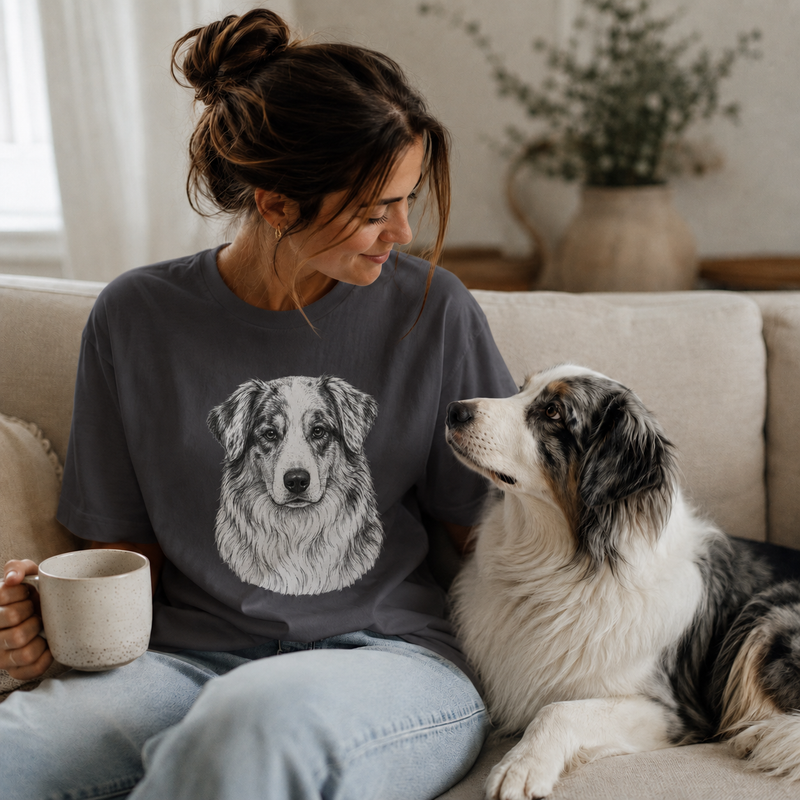 The Boss Tee — Australian Shepherd – front